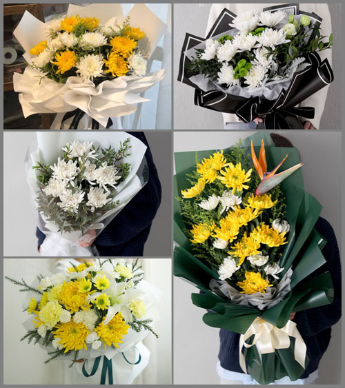 福建漳州平和县大溪镇店前村白事花束代送